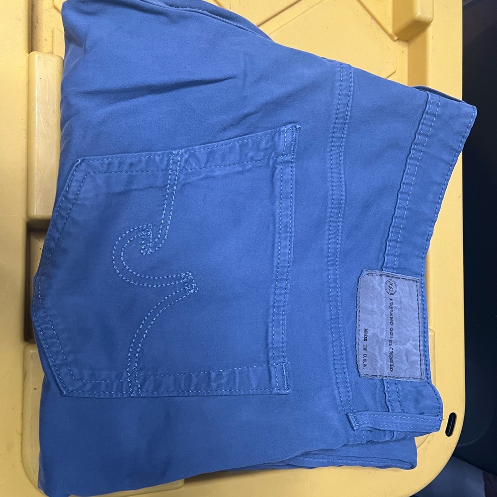 AG Adriano Goldschmied Light Blue Trousers 38x34
